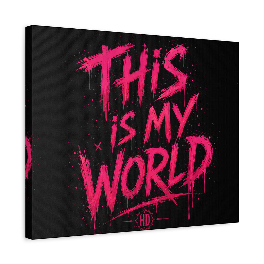 Harley Doo This Is My World Matte Canvas