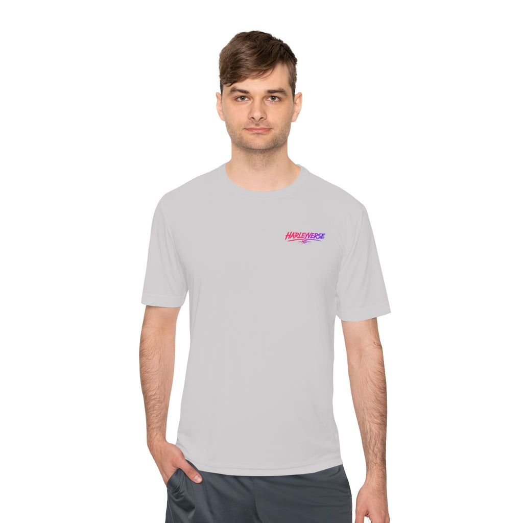 Retro Neon Harleyverse  'Hype Crew' Logo Tee | Moisture Wicking Shirt