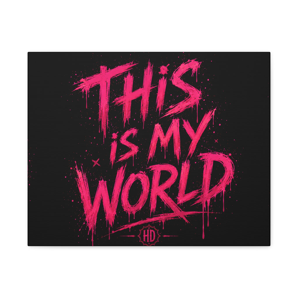 Harley Doo This Is My World Matte Canvas
