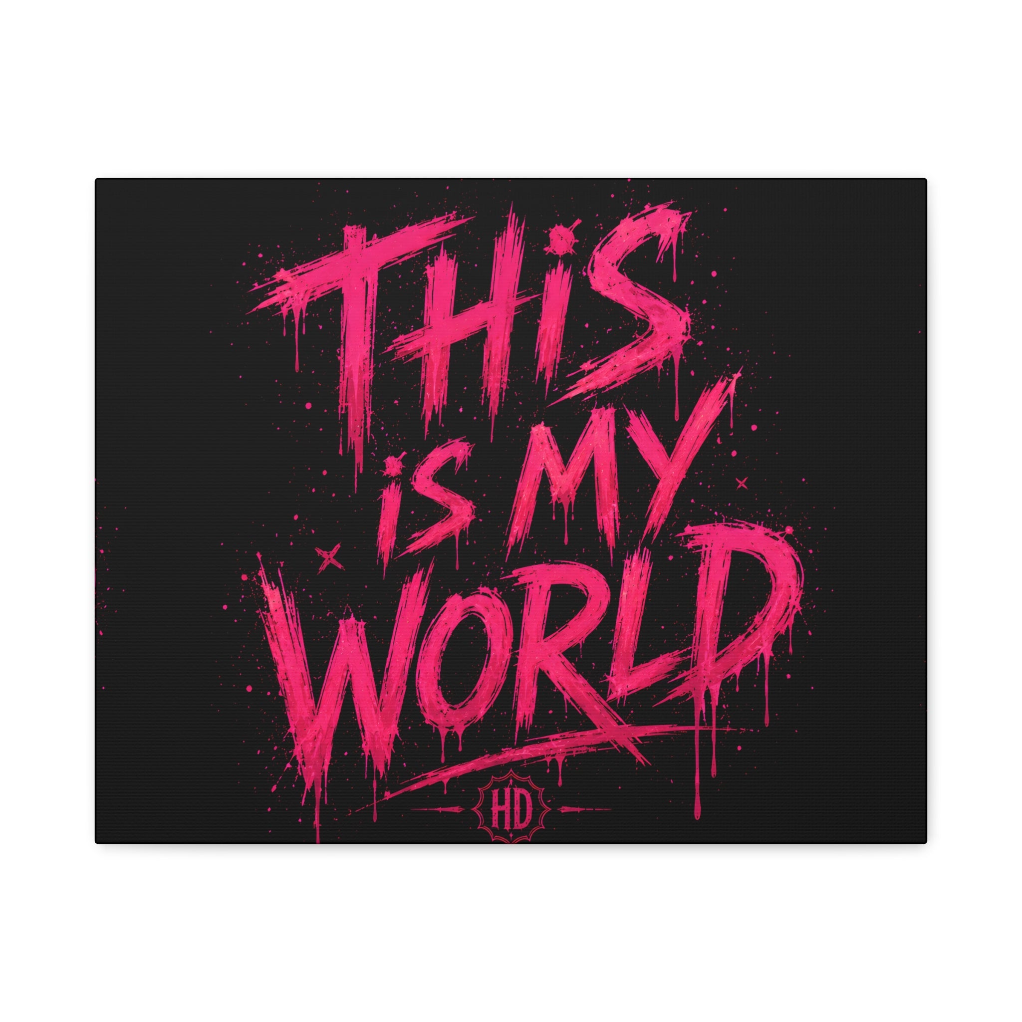 Harley Doo This Is My World Matte Canvas