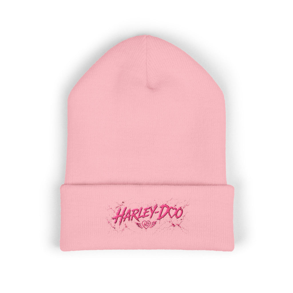 Harley-Doo Logo Embroidered Beanie | Cuffed Knit Hat