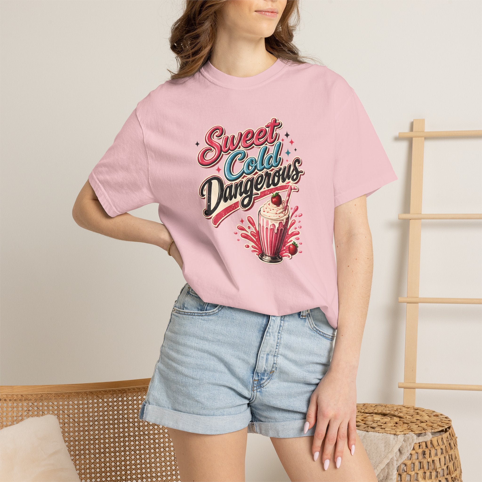 Harley Doo Sweet Cold Dangerous milkshake T-shirt | retro diner soda graphic