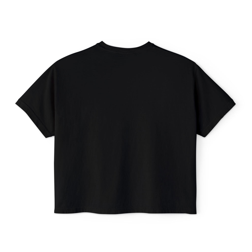 Cute I Know Women's Boxy Tee — Graphic Heart Casual Crop Top
