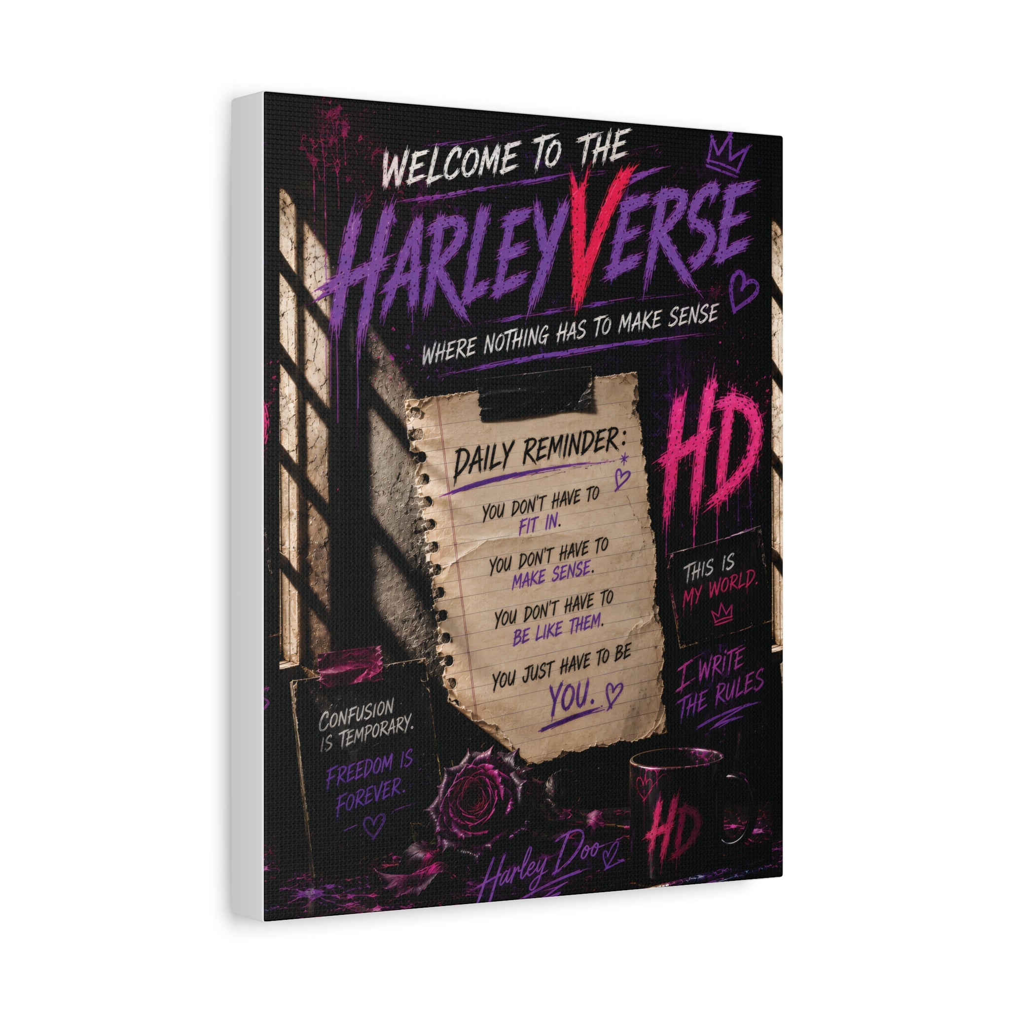 HarleyVerse 11 x14 Art Print Canvas | Matte Stretched Canvas