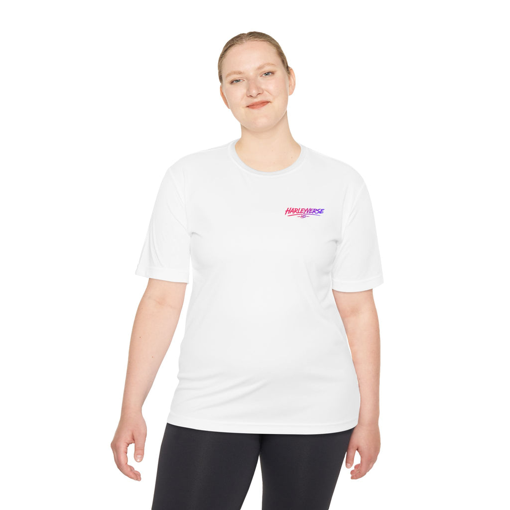 Retro Neon Harleyverse  'Hype Crew' Logo Tee | Moisture Wicking Shirt