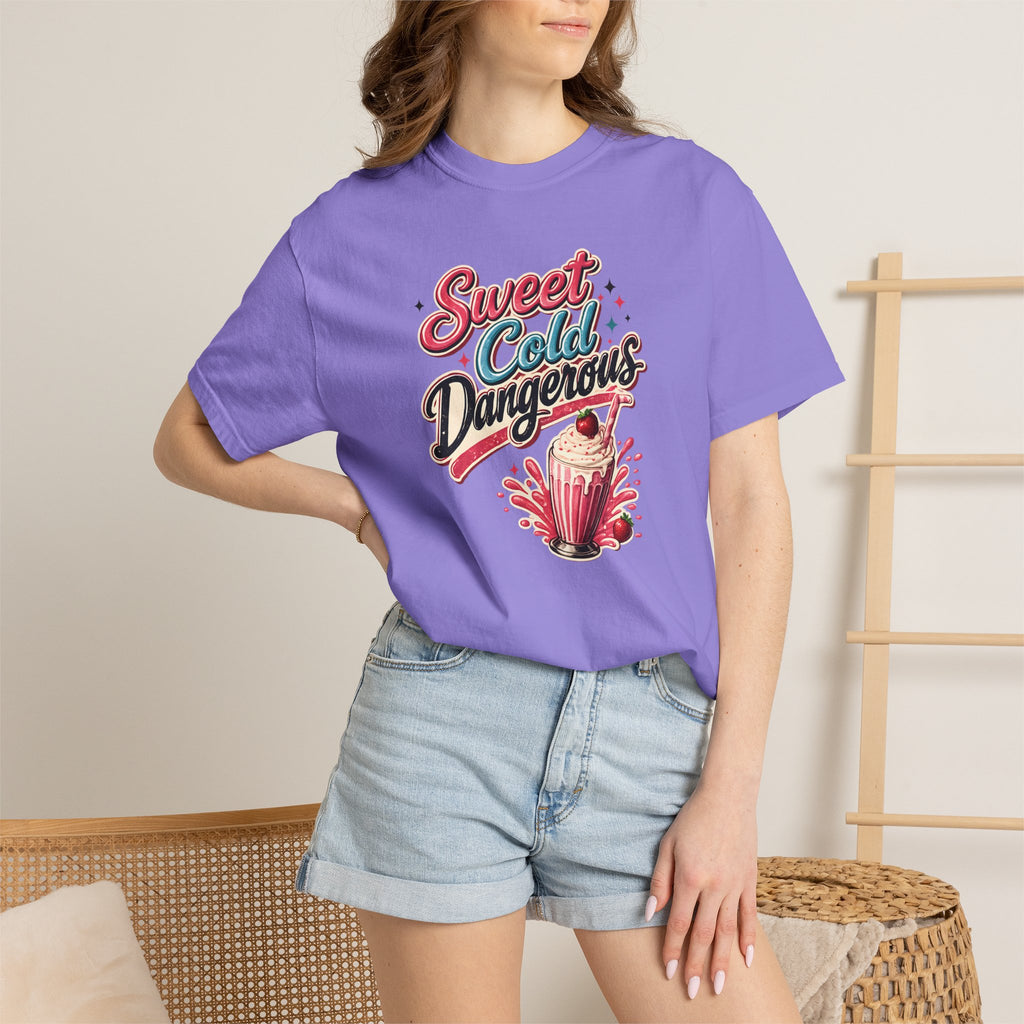 Harley Doo Sweet Cold Dangerous milkshake T-shirt | retro diner soda graphic