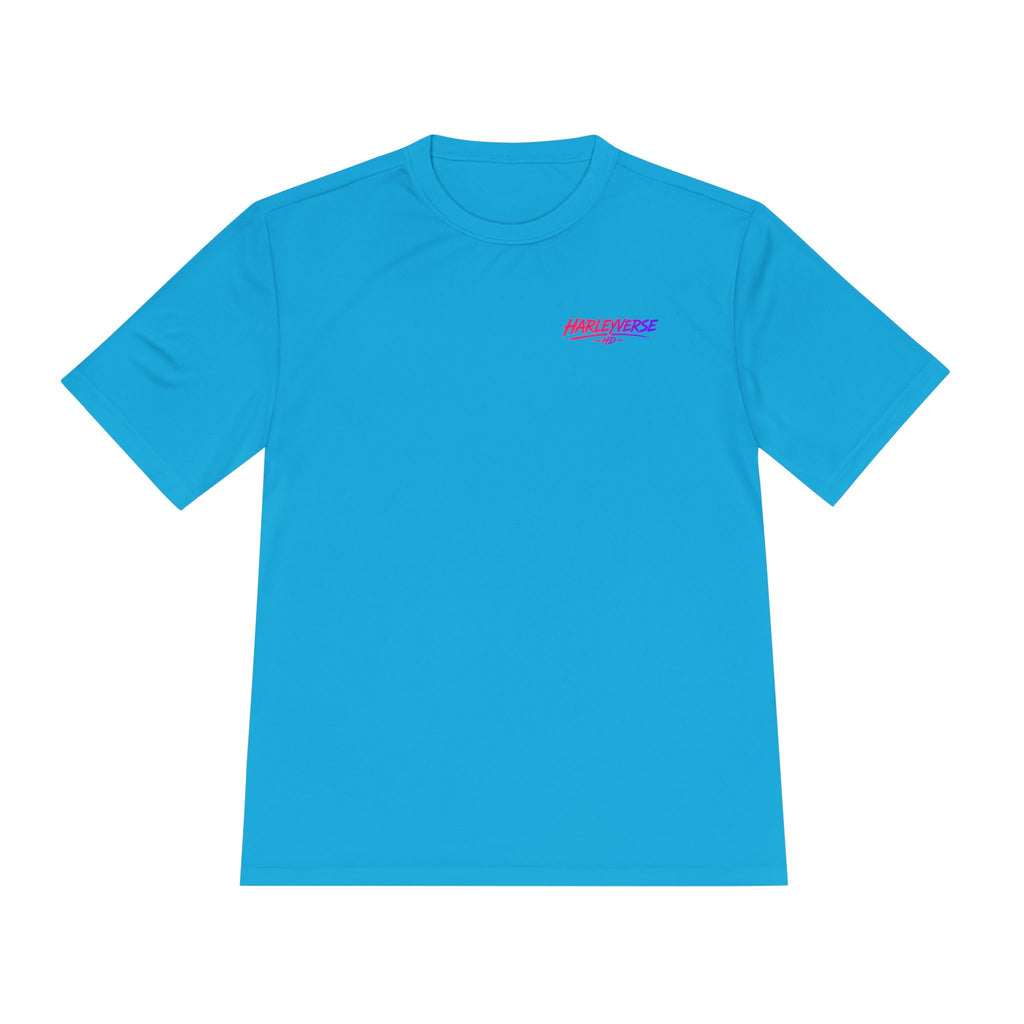 Retro Neon Harleyverse  'Hype Crew' Logo Tee | Moisture Wicking Shirt