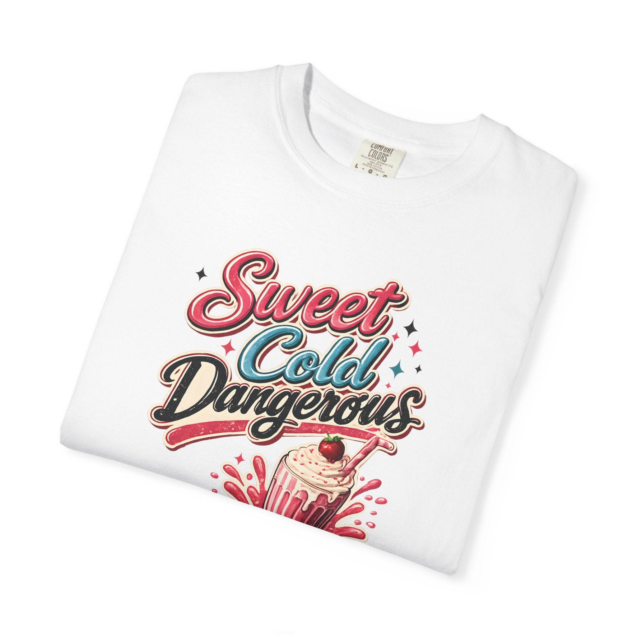 Harley Doo Sweet Cold Dangerous milkshake T-shirt | retro diner soda graphic