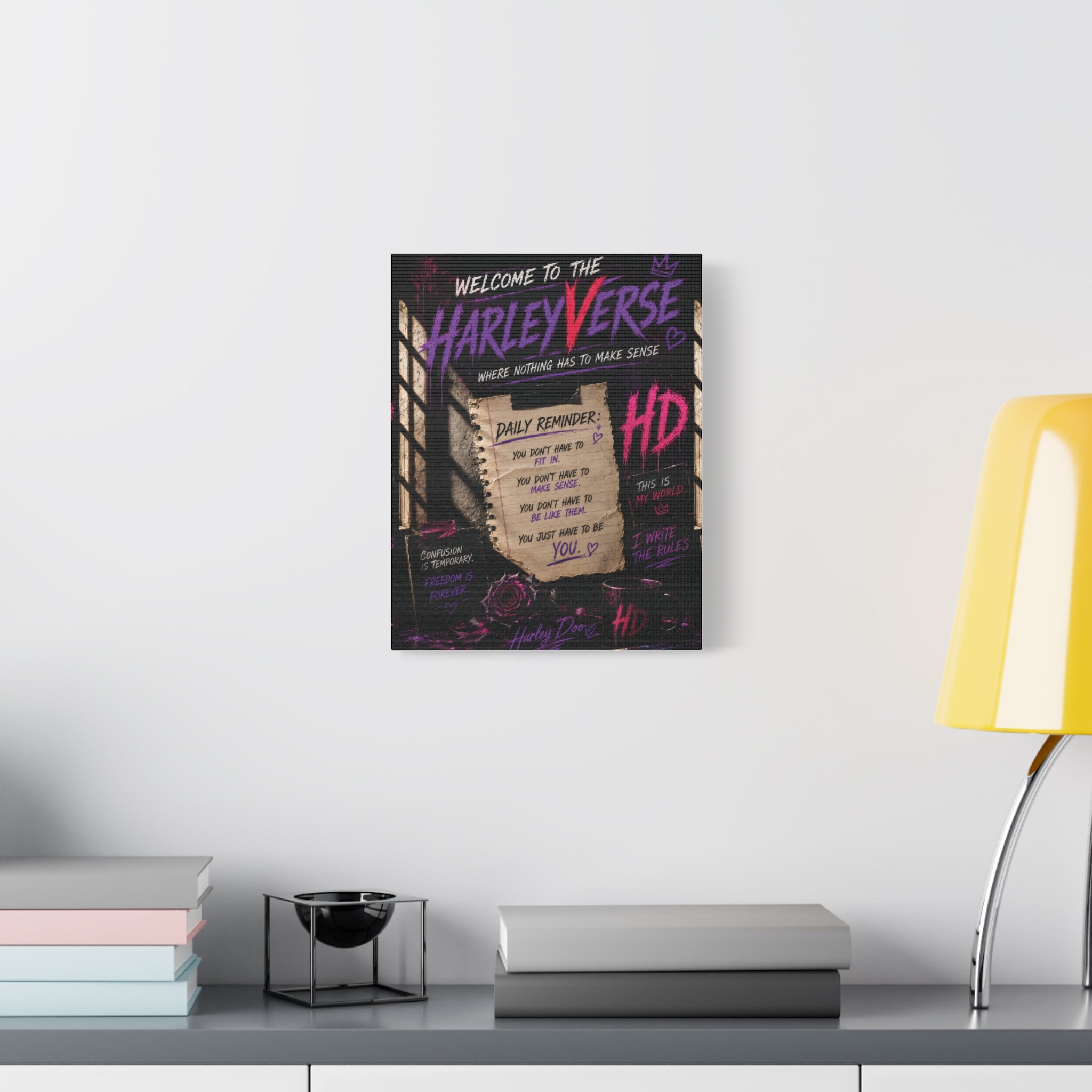 HarleyVerse 11 x14 Art Print Canvas | Matte Stretched Canvas