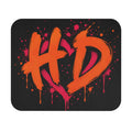 HD Heart Graffiti Mouse Pad