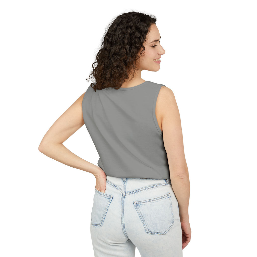 Harleyverse graffiti logo Tank Top | punk script, pink and purple doodles
