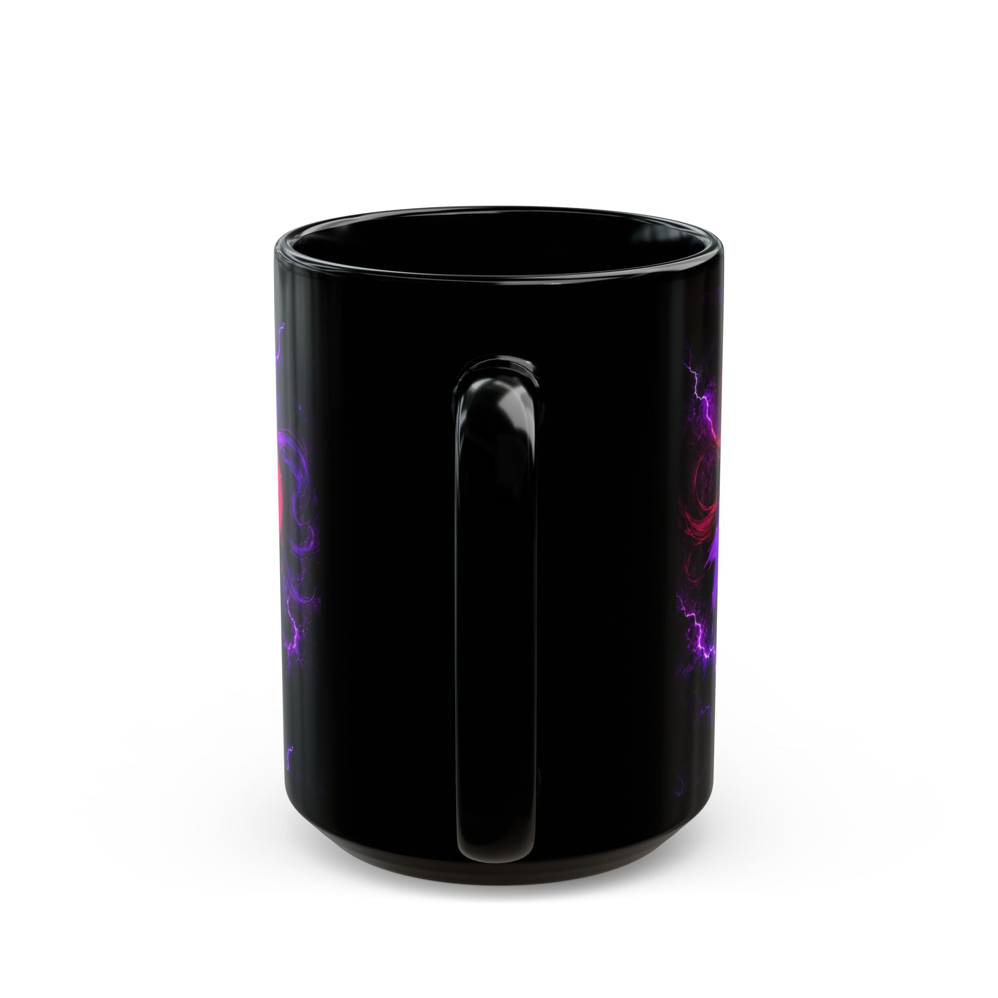 Harley-Doo Neon Logo mug | Black Ceramic Mug