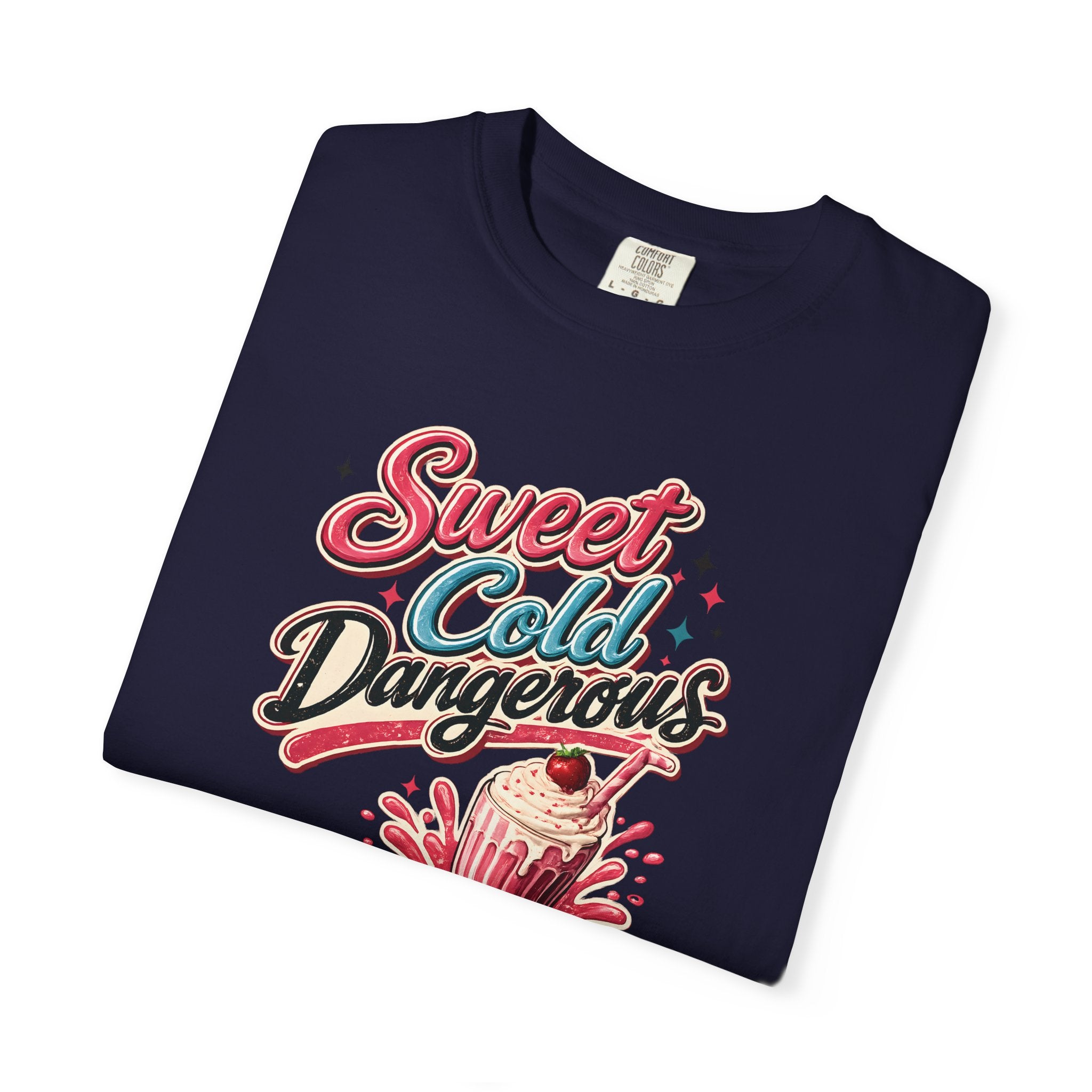 Harley Doo Sweet Cold Dangerous milkshake T-shirt | retro diner soda graphic