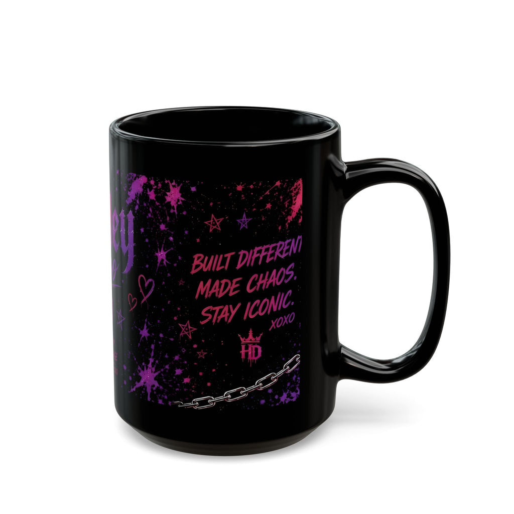 Harley Doo logo mug | Black ceramic mug