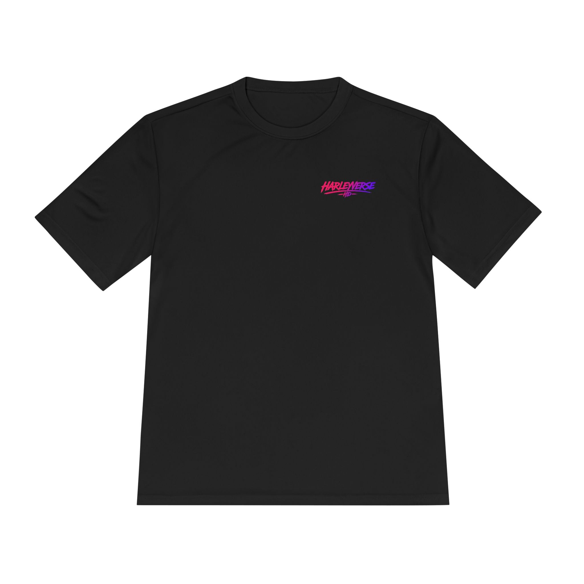 Retro Neon Harleyverse  'Hype Crew' Logo Tee | Moisture Wicking Shirt