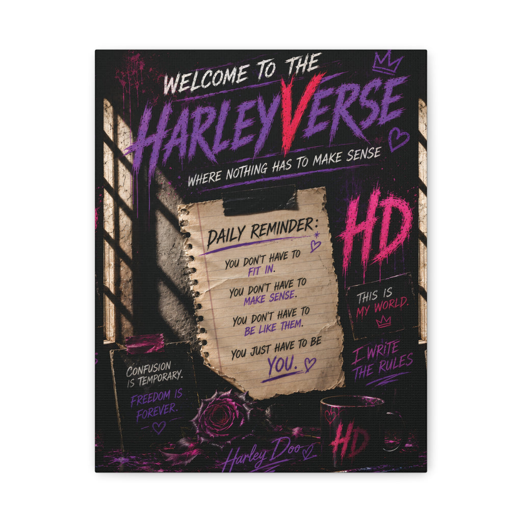HarleyVerse 11 x14 Art Print Canvas | Matte Stretched Canvas