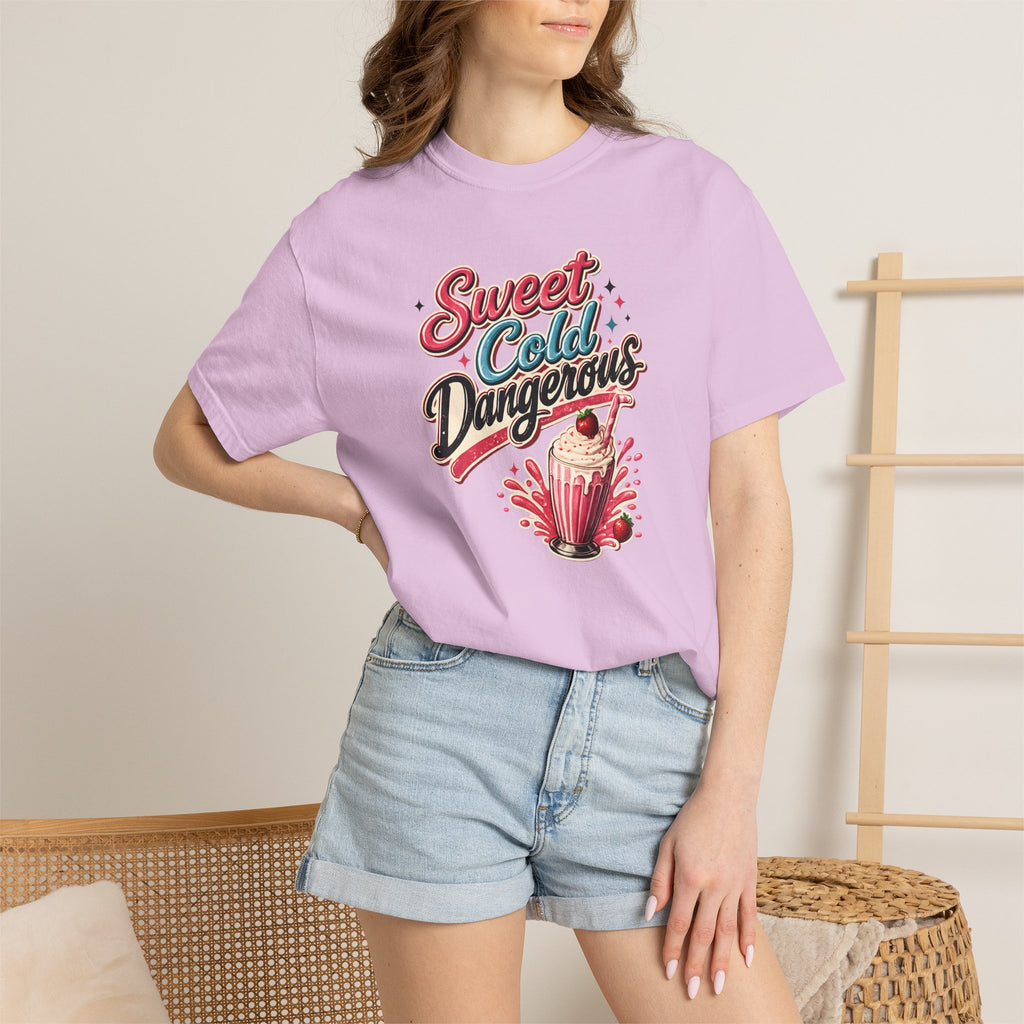 Harley Doo Sweet Cold Dangerous milkshake T-shirt | retro diner soda graphic