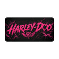 Harley-Doo logo pink lightning Desk Mat | gaming mousepad, office desk pad