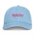 Harley Doo Drip Logo Cap | embroidered pink script, streetwear hat