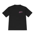 Retro Pink Script Logo Tee | White Moisture-Wicking Shirt