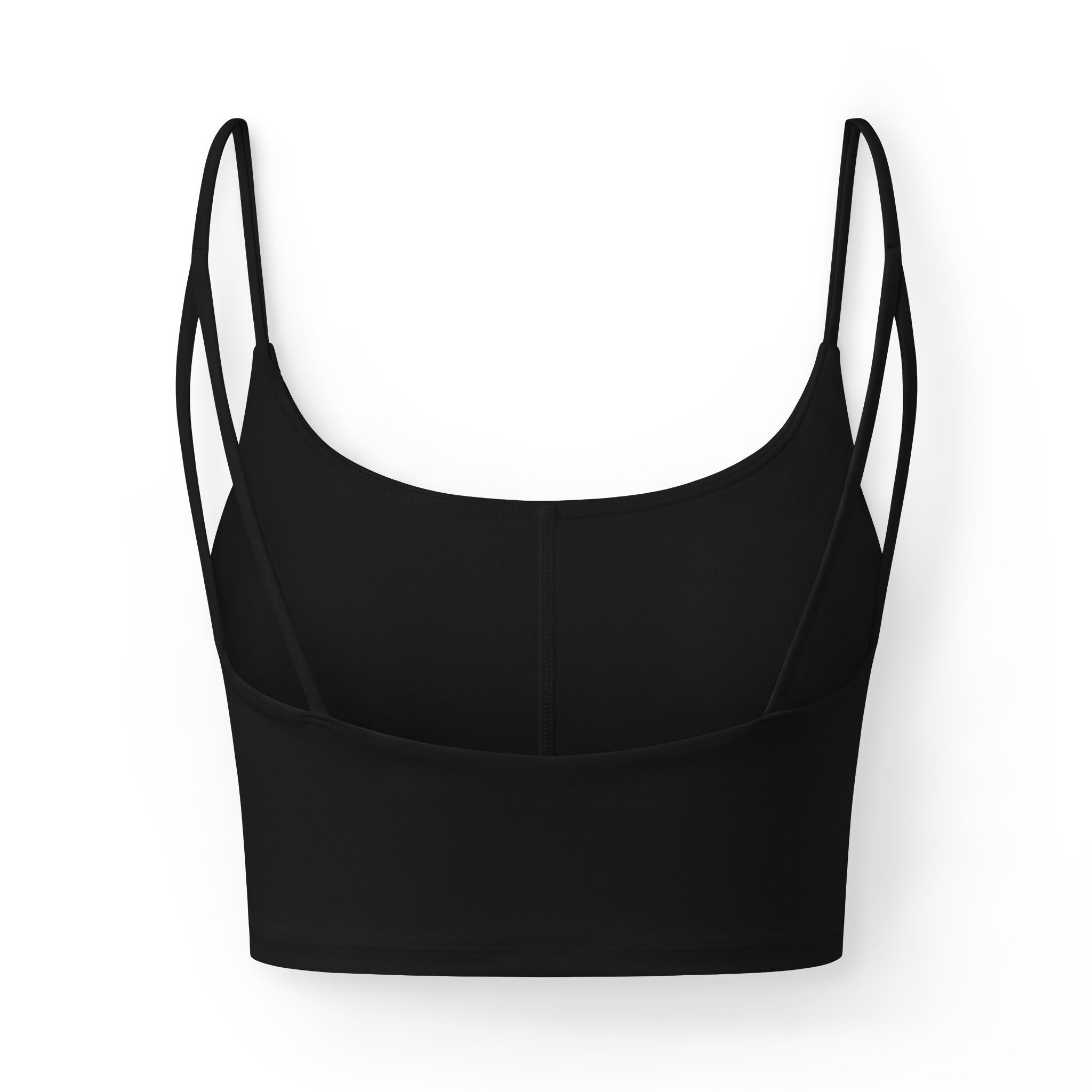 Harley Doo graffiti logo Luxe Bra | cropped strappy sports bralette