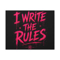 Harley Doo I Write The Rules canvas | Matte stretched wall art
