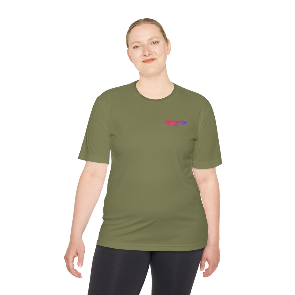 Retro Neon Harleyverse  'Hype Crew' Logo Tee | Moisture Wicking Shirt