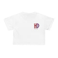 Harley Doo HD Drip Logo Crop Tee | horror ink splatter chest design