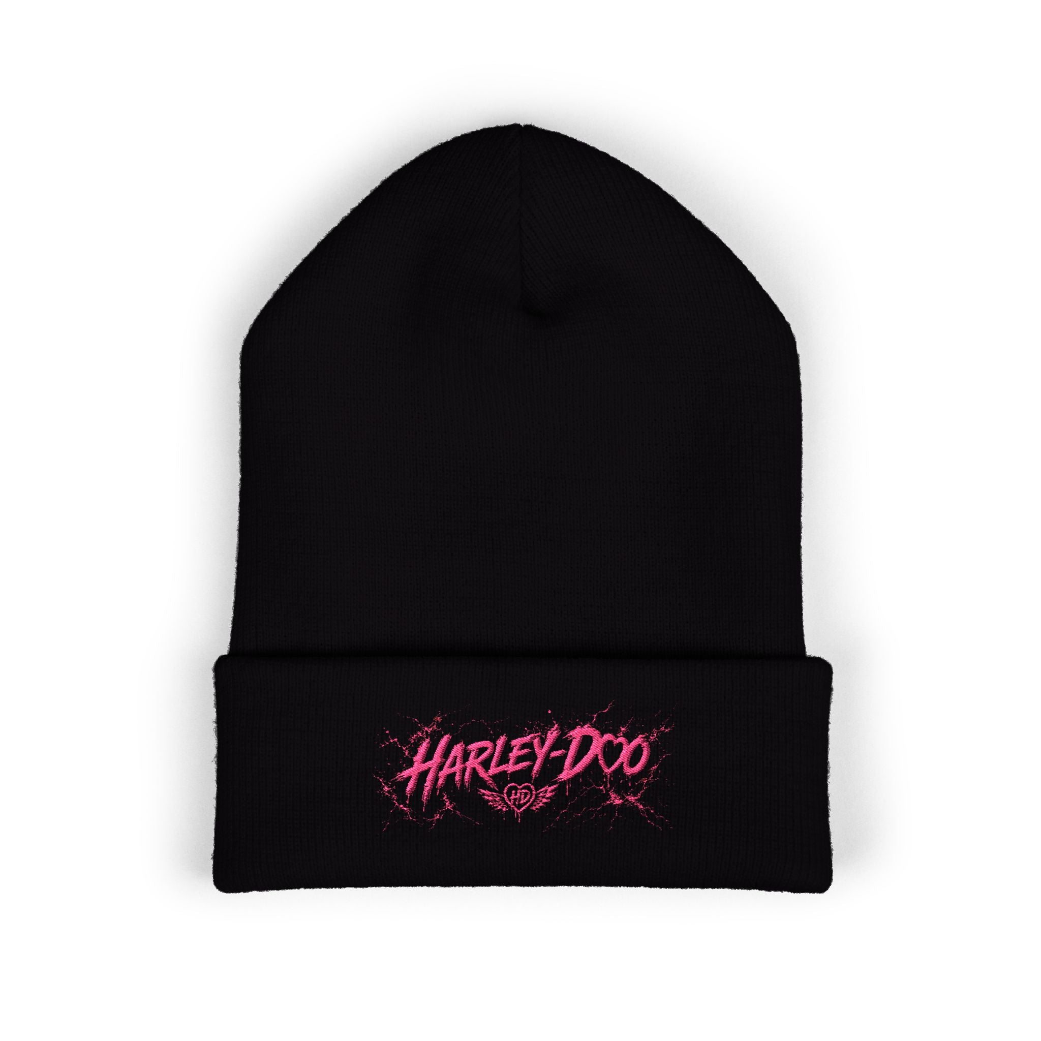 Harley-Doo Logo Embroidered Beanie | Cuffed Knit Hat