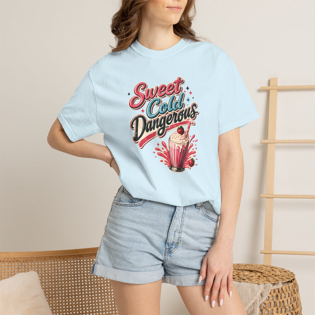 Harley Doo Sweet Cold Dangerous milkshake T-shirt | retro diner soda graphic