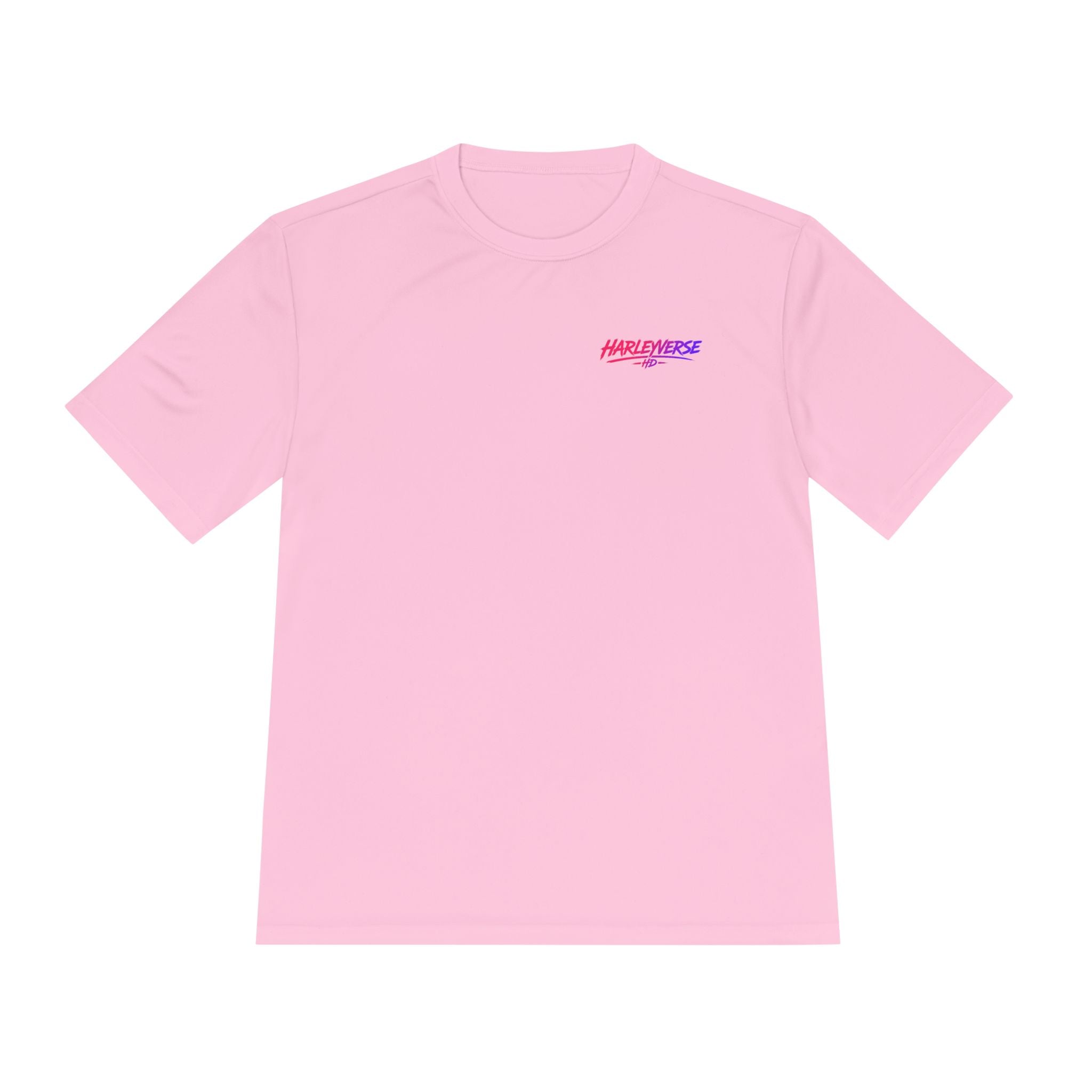 Retro Neon Harleyverse  'Hype Crew' Logo Tee | Moisture Wicking Shirt
