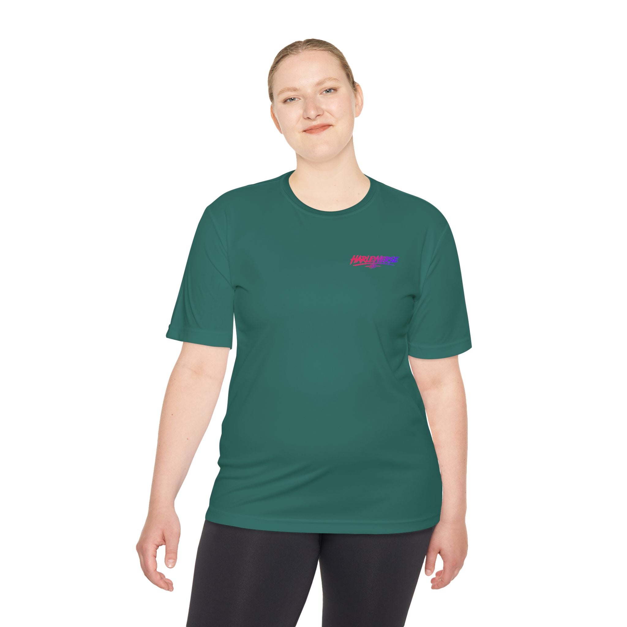 Retro Neon Harleyverse  'Hype Crew' Logo Tee | Moisture Wicking Shirt