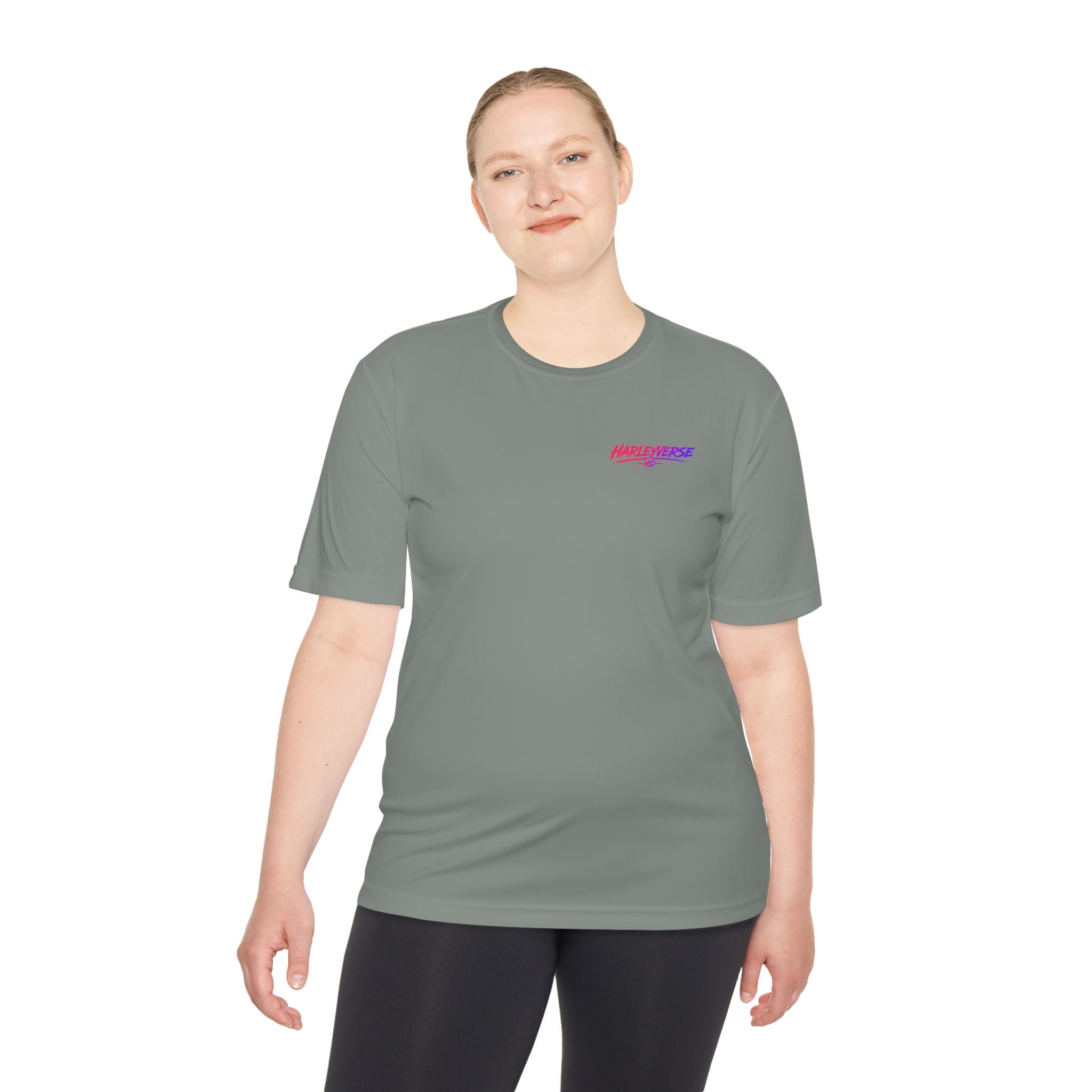Retro Neon Harleyverse  'Hype Crew' Logo Tee | Moisture Wicking Shirt