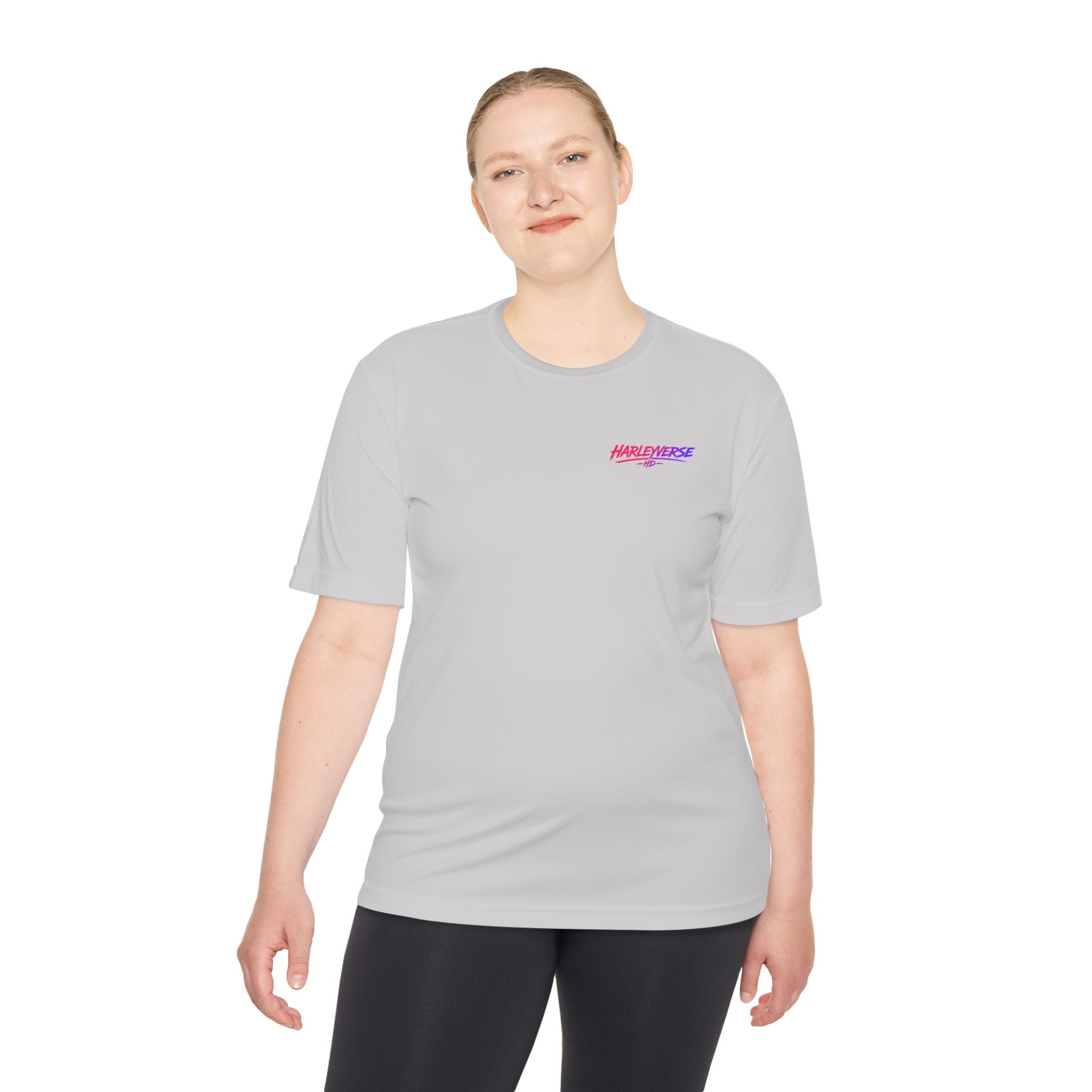 Retro Neon Harleyverse  'Hype Crew' Logo Tee | Moisture Wicking Shirt