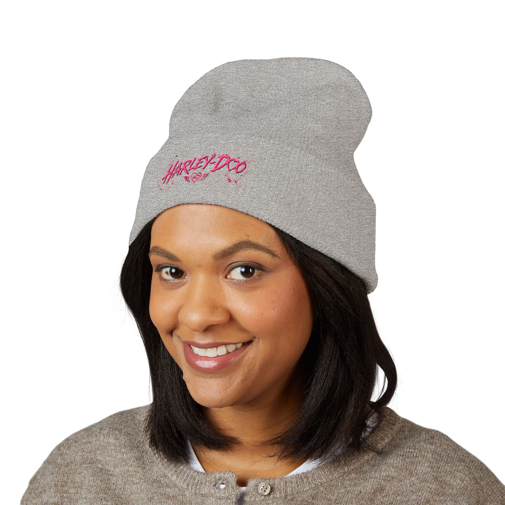 Harley-Doo Logo Embroidered Beanie | Cuffed Knit Hat