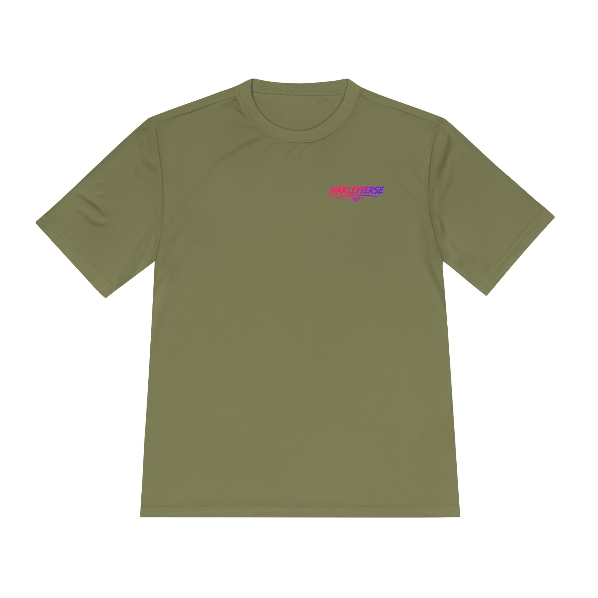 Retro Neon Harleyverse  'Hype Crew' Logo Tee | Moisture Wicking Shirt