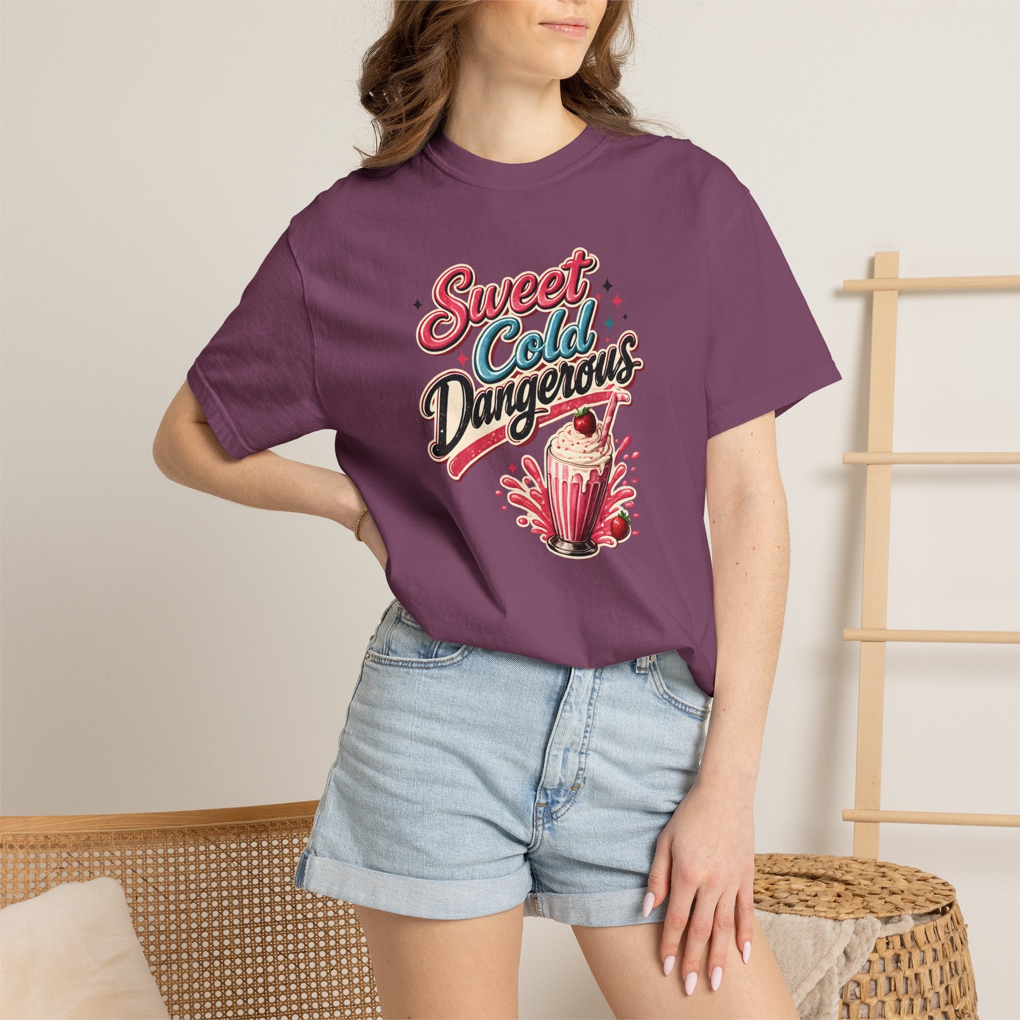 Harley Doo Sweet Cold Dangerous milkshake T-shirt | retro diner soda graphic