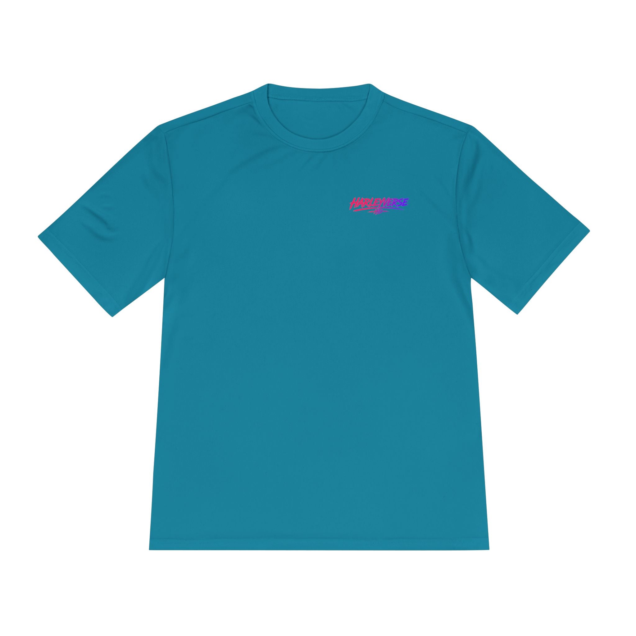 Retro Neon Harleyverse  'Hype Crew' Logo Tee | Moisture Wicking Shirt