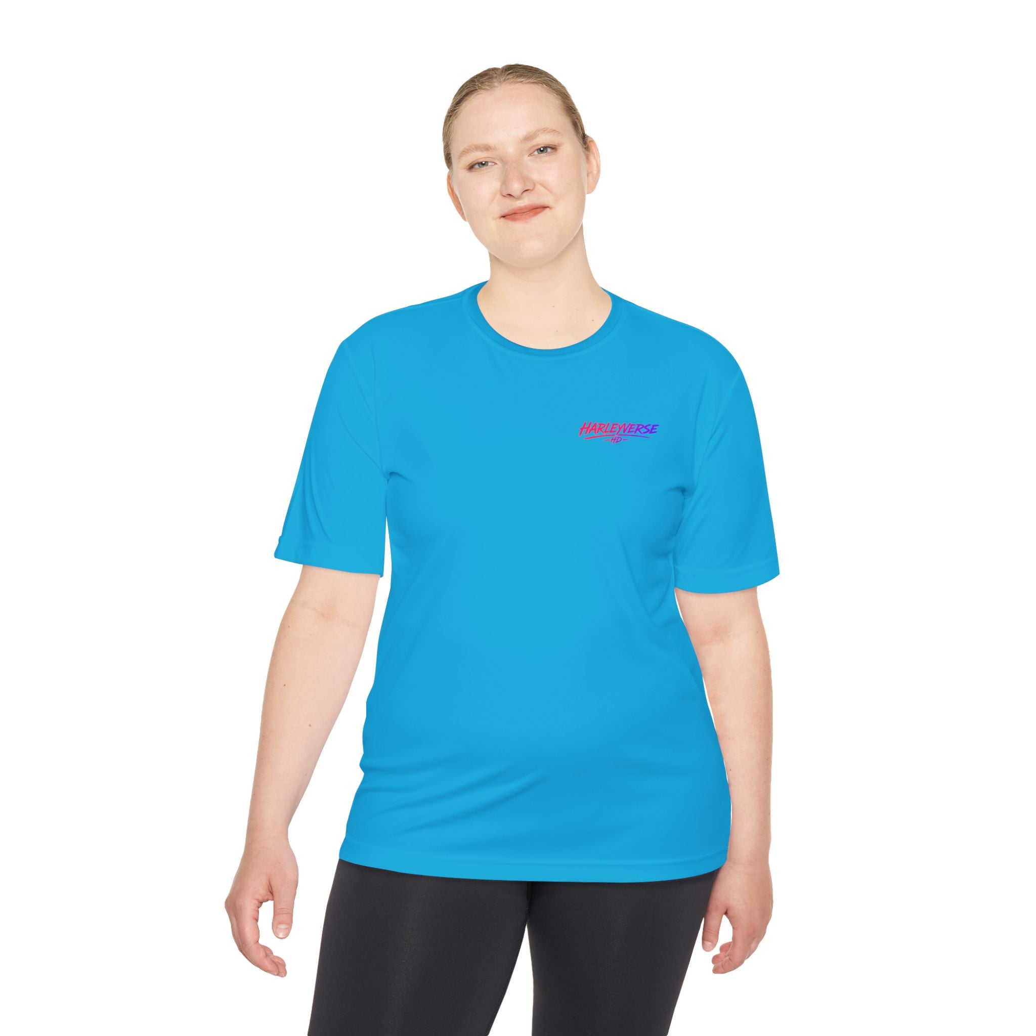 Retro Neon Harleyverse  'Hype Crew' Logo Tee | Moisture Wicking Shirt