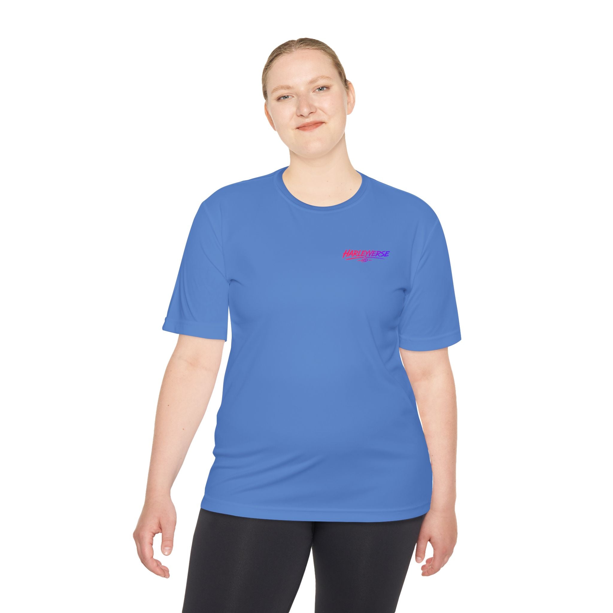 Retro Neon Harleyverse  'Hype Crew' Logo Tee | Moisture Wicking Shirt
