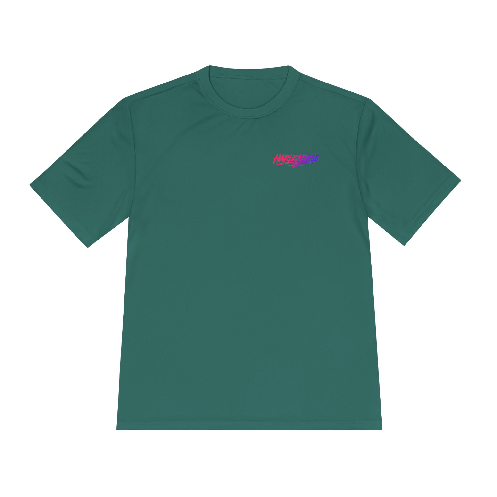 Retro Neon Harleyverse  'Hype Crew' Logo Tee | Moisture Wicking Shirt