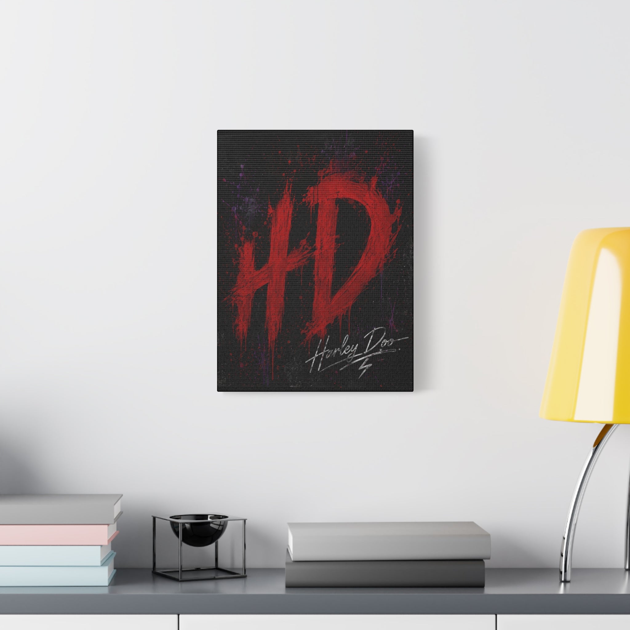 Harley Doo HD Painted Graffiti Matte Canvas
