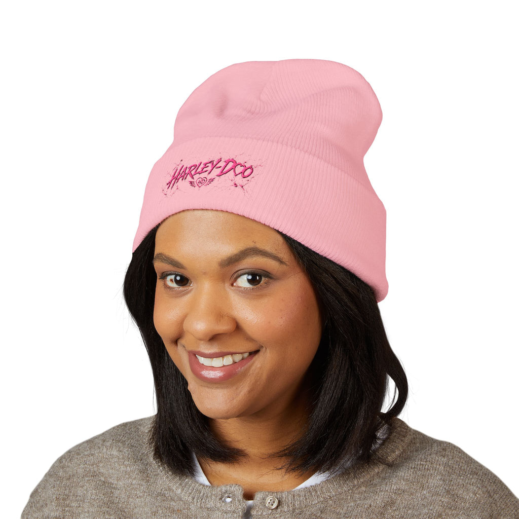 Harley-Doo Logo Embroidered Beanie | Cuffed Knit Hat