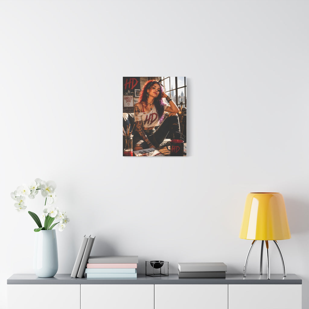 Harley Doo 16x20 Punk Girl Canvas Art