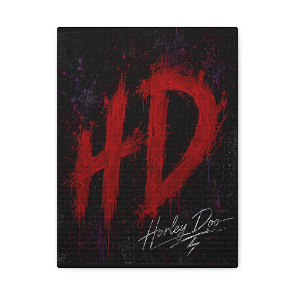 Harley Doo HD Painted Graffiti Matte Canvas