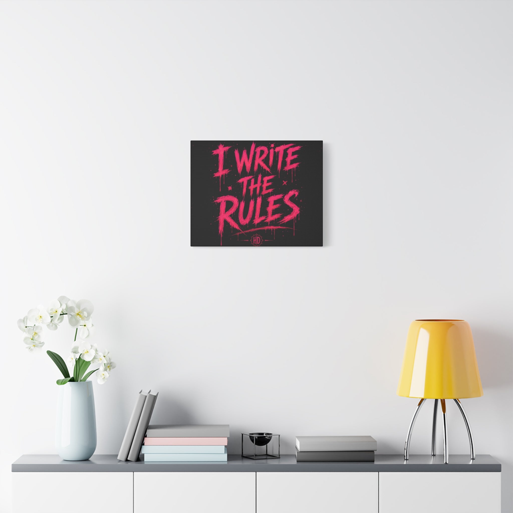 Harley Doo I Write The Rules canvas | Matte stretched wall art