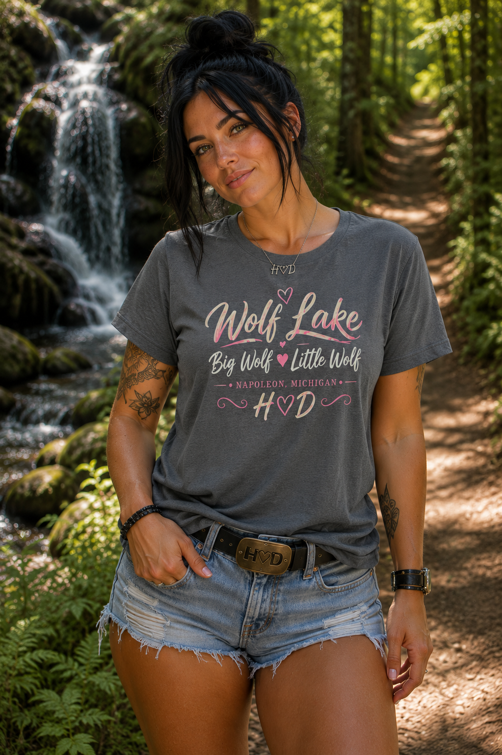 Wolf Lake HVD Comfort Tee — "Wolf Lake Day with You" Moisture‑Wicking Athletic Shirt
