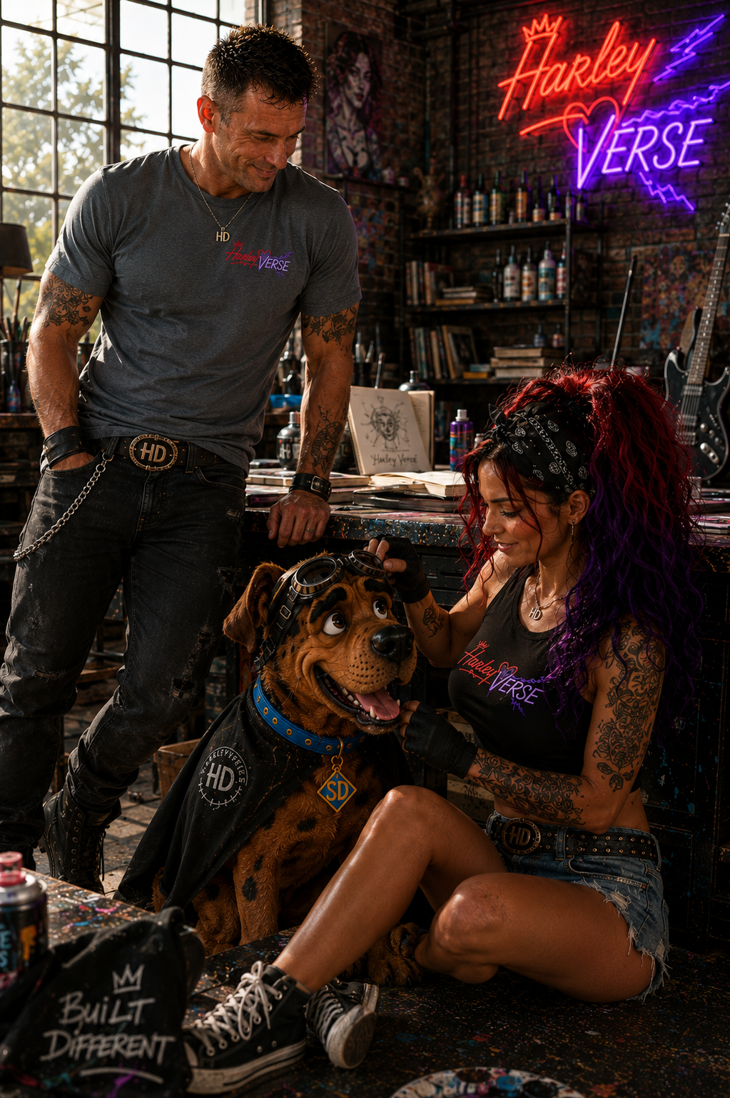 Harleyverse Tee | Small Chest Graphic, Athletic Shirt