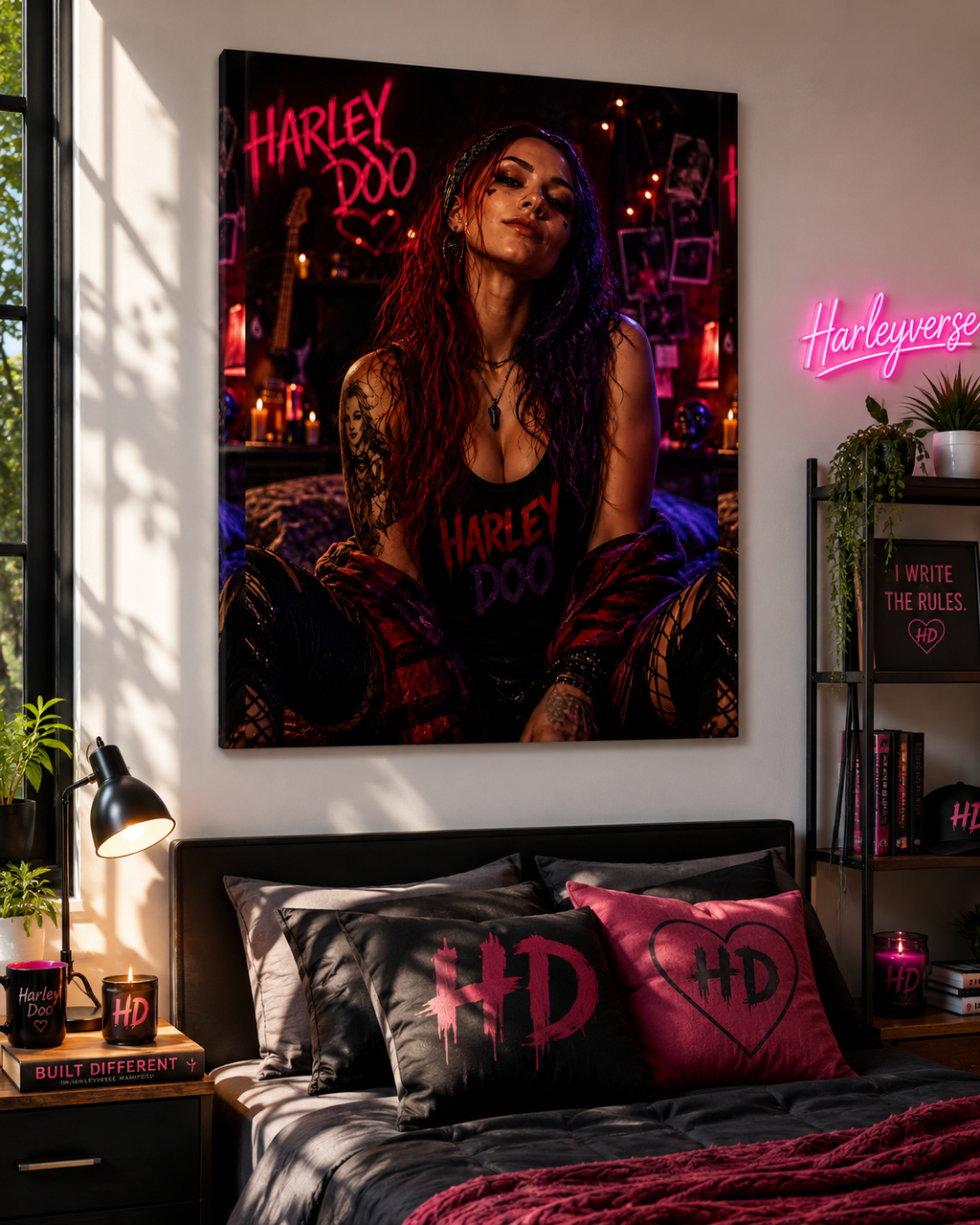 Harley Doo Pinup Art Canvas