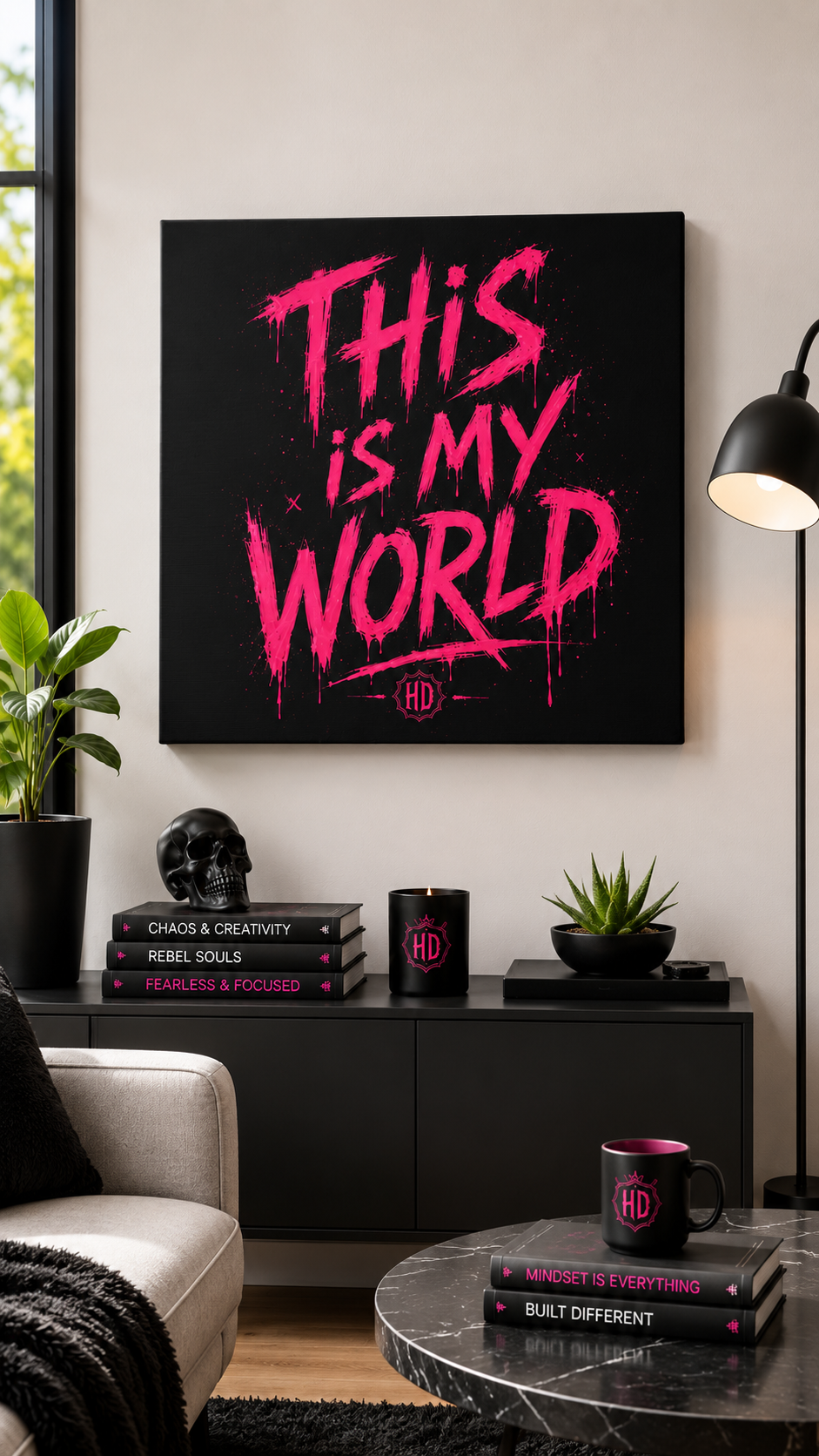 Harley Doo This Is My World Matte Canvas